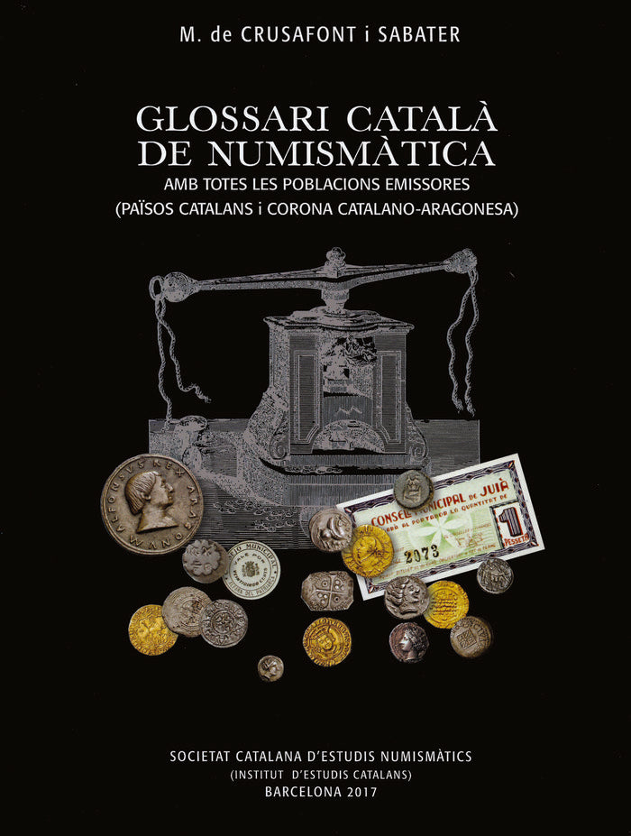 Glossari català de numismàtica, de Crusafont i Sabater, Miquel de | portada del libro