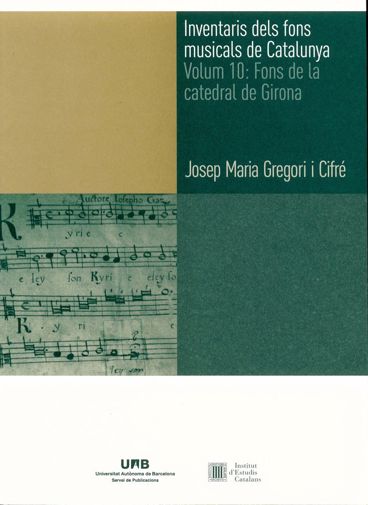Fons de la catedral de Girona, de Gregori i Cifré, Josep Maria | portada del libro