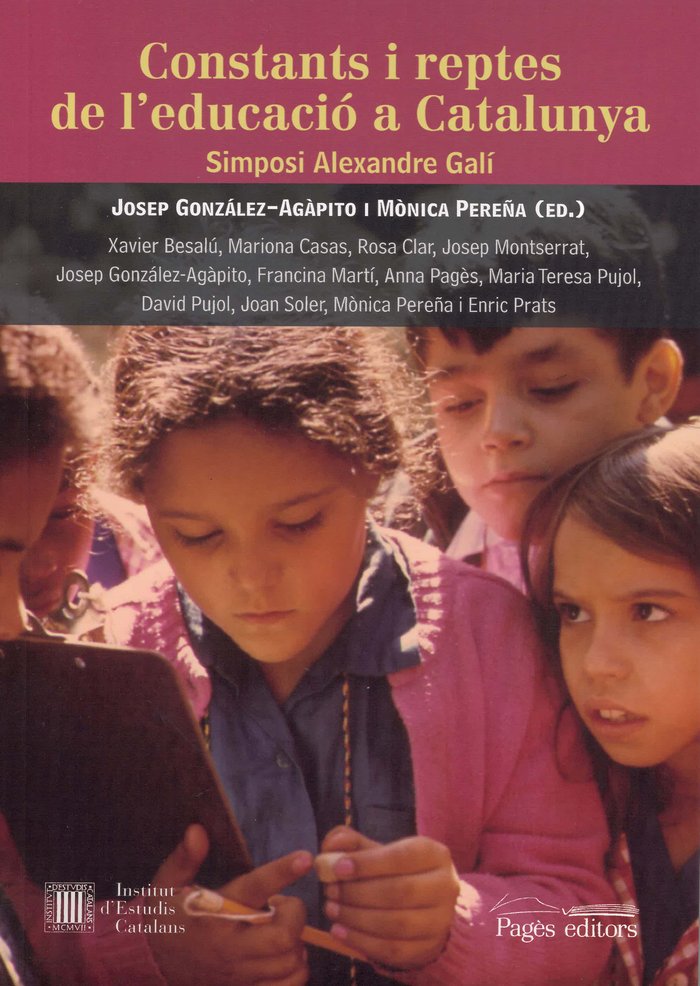 CONSTANTS I REPTES DE L'EDUCACIO A CATALUNYA | portada del libro