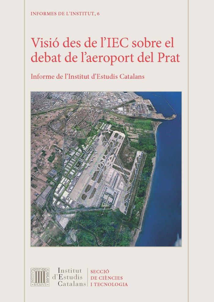 VISIO DES DE L'IEC SOBRE EL DEBAT DE L'AEROPORT DEL PRAT | portada del libro
