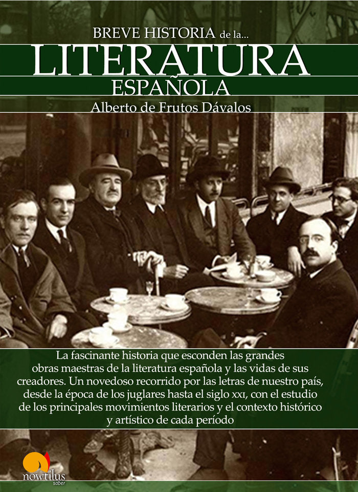 Breve historia de la Literatura española, de de Frutos Dávalos, Alberto | portada del libro