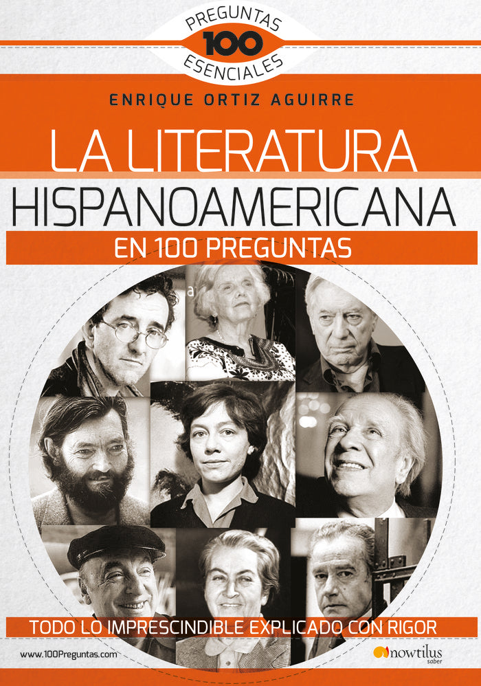 La Literatura hispanoamericana en 100 preguntas, de Ortiz Aguirre, Enrique | portada del libro