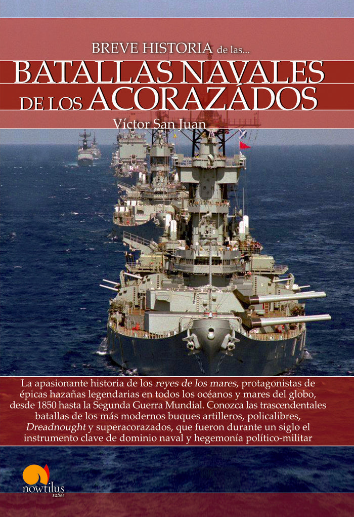 Breve historia de las batallas navales de los acorazados, de San Juan Sánchez, Víctor | portada del libro