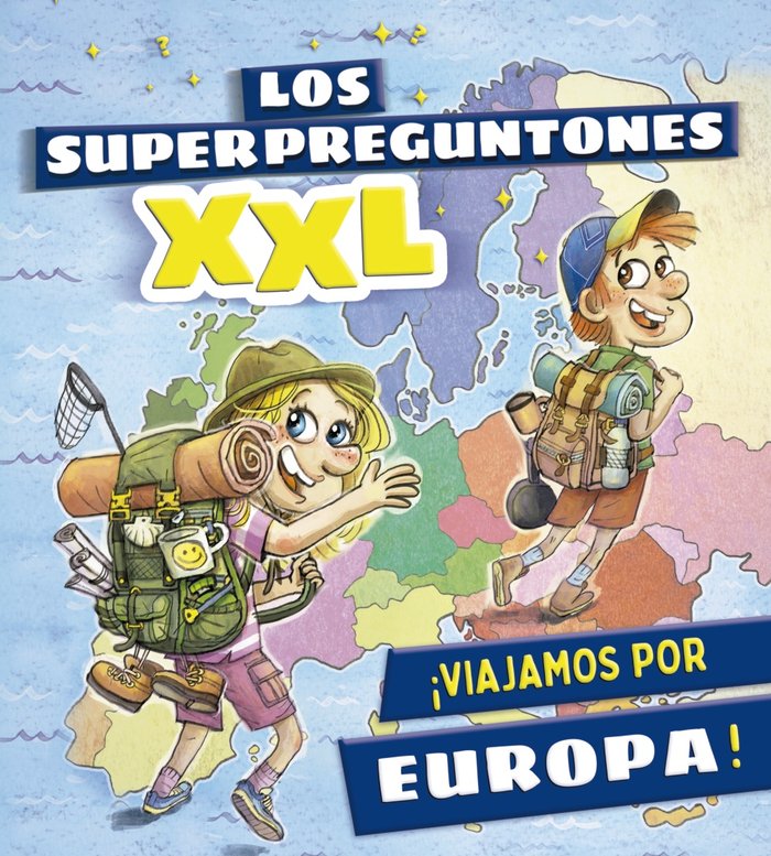 LOS SUPERPREGUNTONES XXL VIAJAMOS POR EUROPA, de VOX EDITORIAL | portada del libro