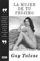 La mujer de tu prójimo, de Gay Talese | portada del libro