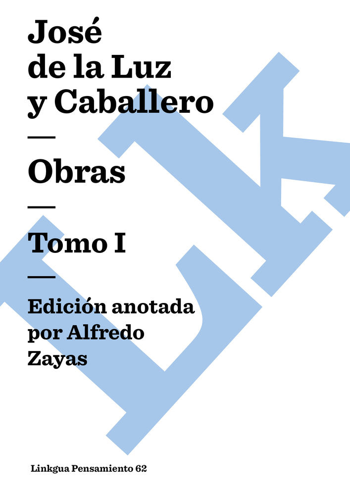 Obras, de de la Luz y Caballero, José | portada del libro