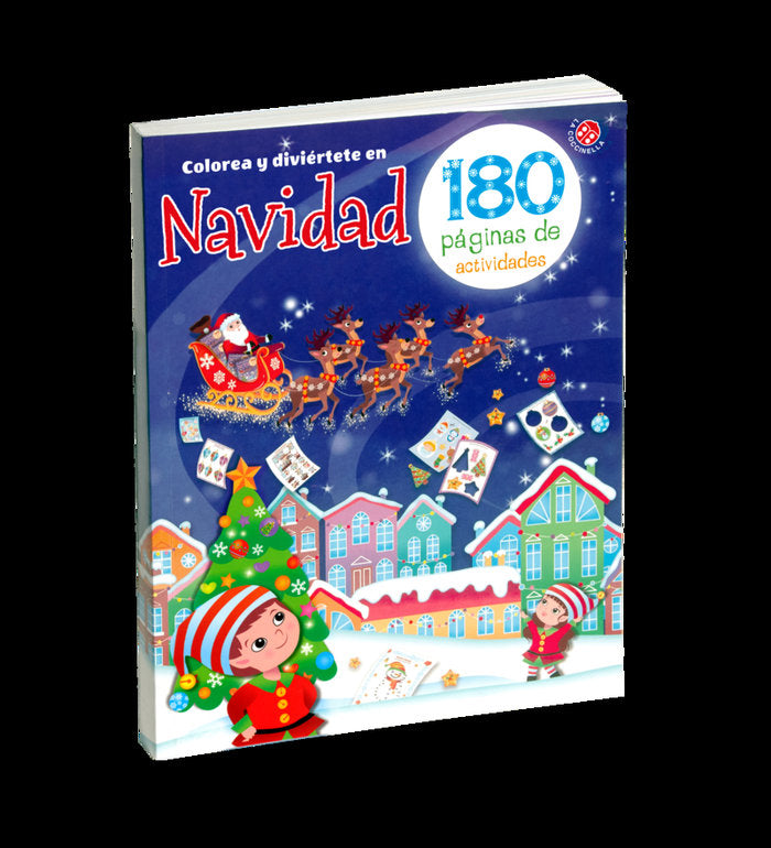 COLOREA Y DIVIERTETE EN NAVIDAD, de , VVAA | portada del libro