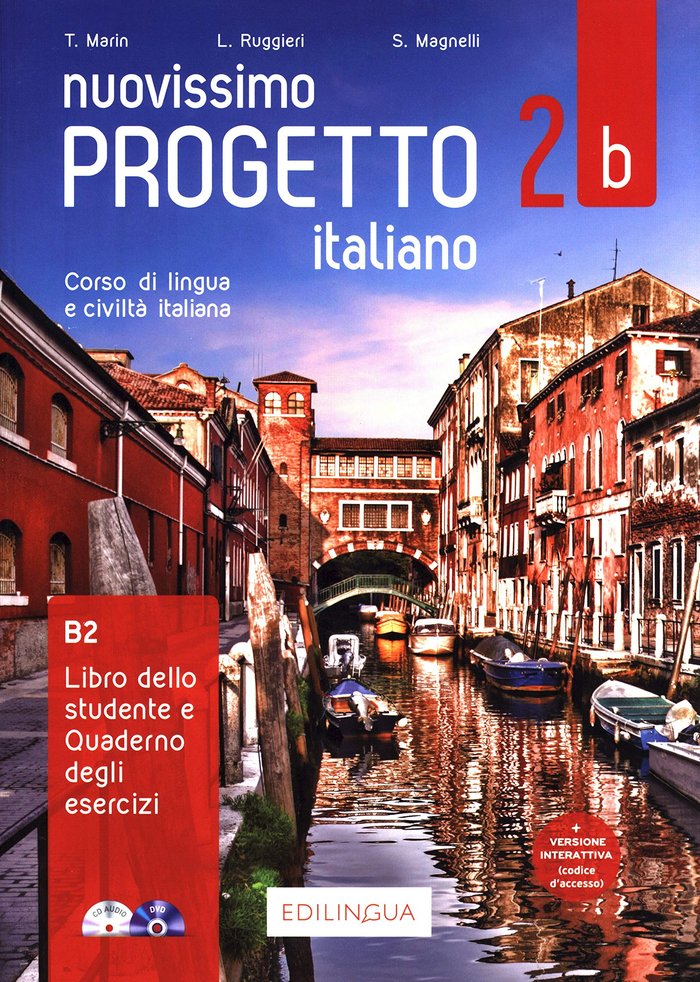 NUOVISSIMO PROGETTO ITALIANO 2 B PACK, de Varios autores | portada del libro