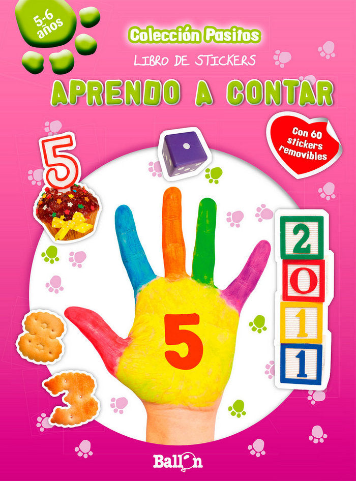 Aprendo a contar - Pasitos libro de stickers, de BALLON | portada del libro