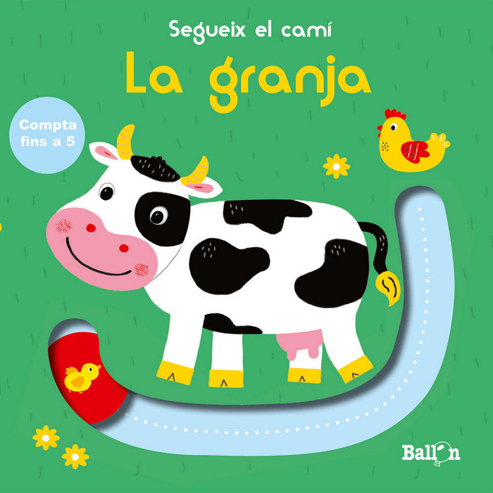 Segueix el camí - Compta fins a 5 - La granja, de BALLON | portada del libro