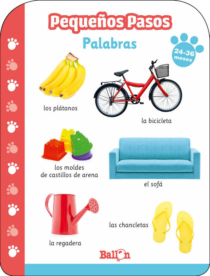 Pequeños pasos -PALABRAS 24-36 meses, de BALLON | portada del libro