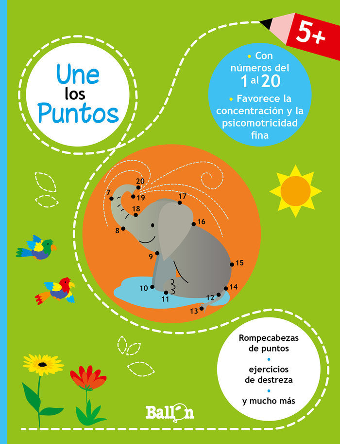UNE LOS PUNTOS - DEL 1 AL 20, de BALLON | portada del libro