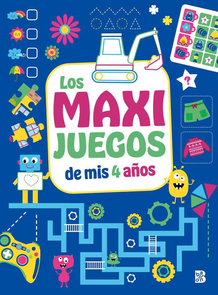 LOS MAXI JUEGOS DE MIS 4 AÑOS, de BALLON | portada del libro