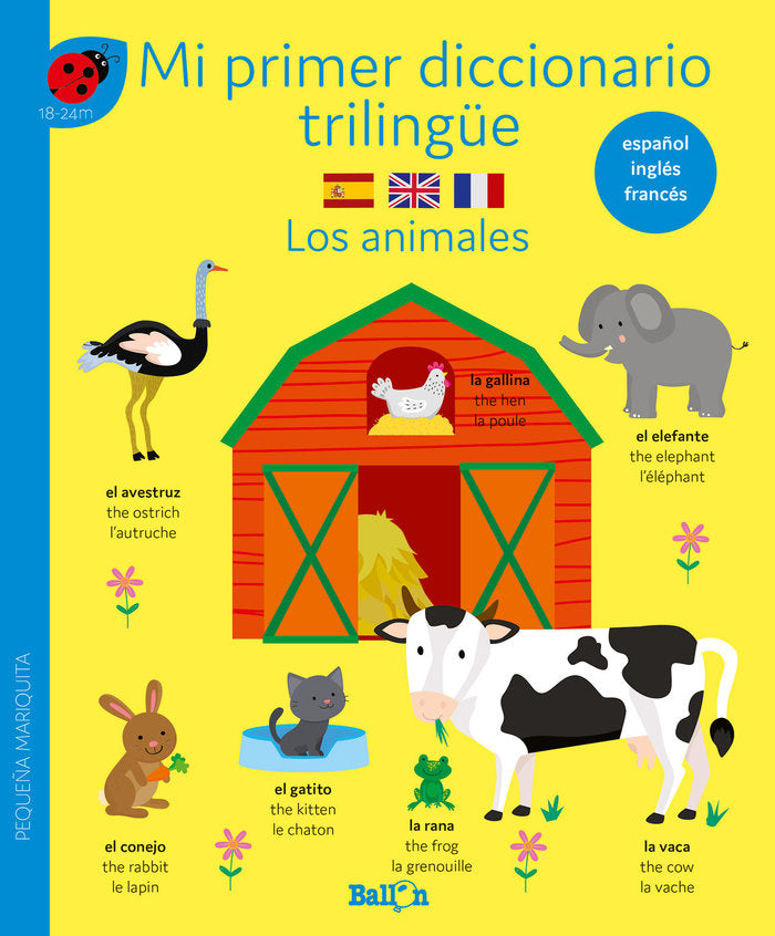 DICCIONARIO TRILINGUE LOS ANIMALES, de AA.VV. | portada del libro