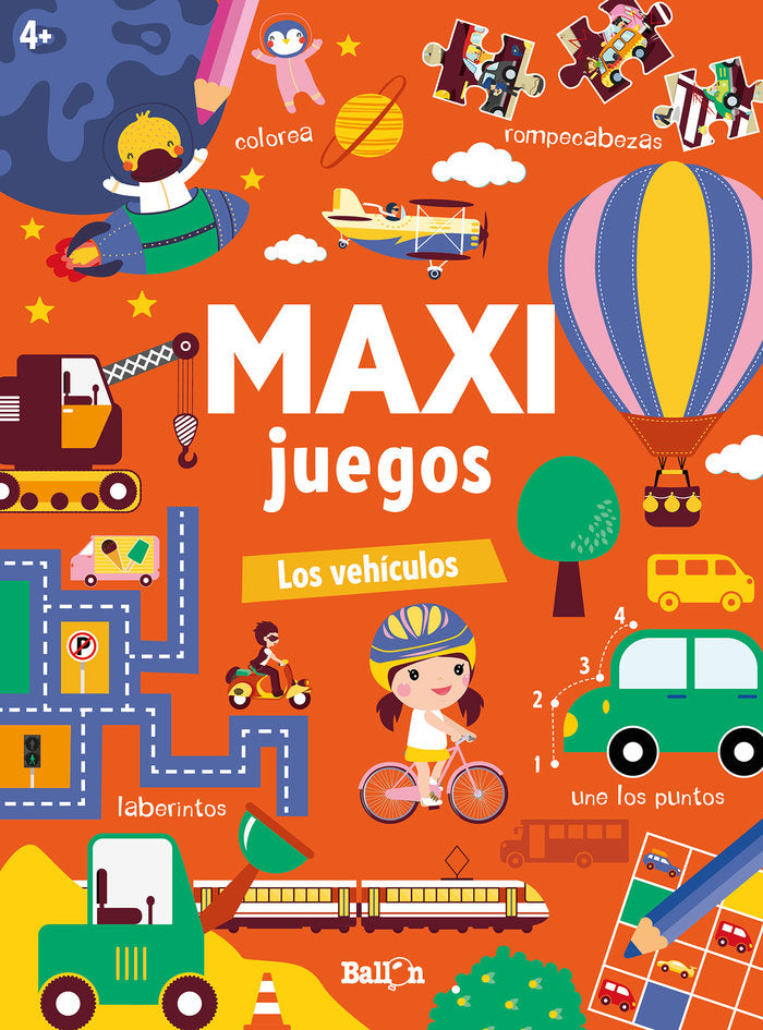 MAXI JUEGOS LOS VEHICULOS, de AA.VV. | portada del libro