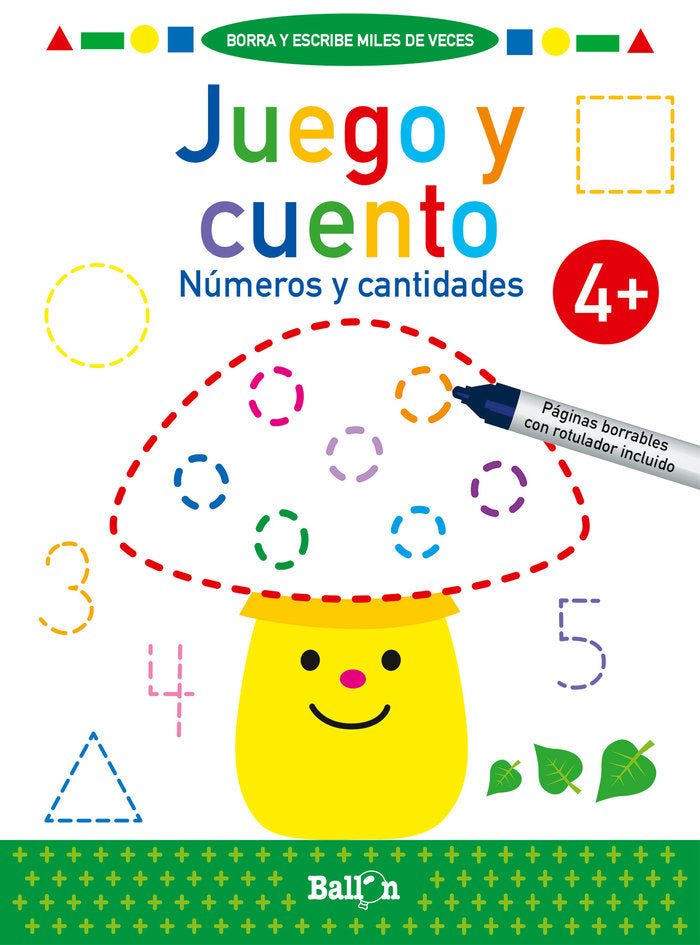 JUEGO Y CUENTO - NUMEROS Y CANTIDADES 4, de AA.VV. | portada del libro