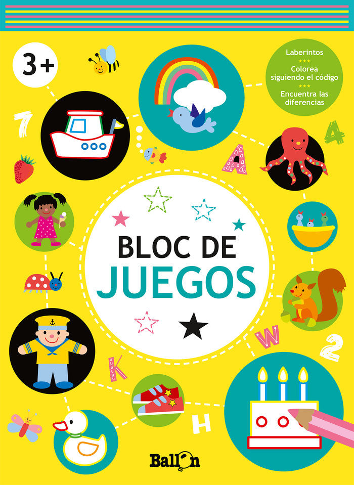 BLOC DE JUEGOS 3 AMARILLO, de AA.VV. | portada del libro
