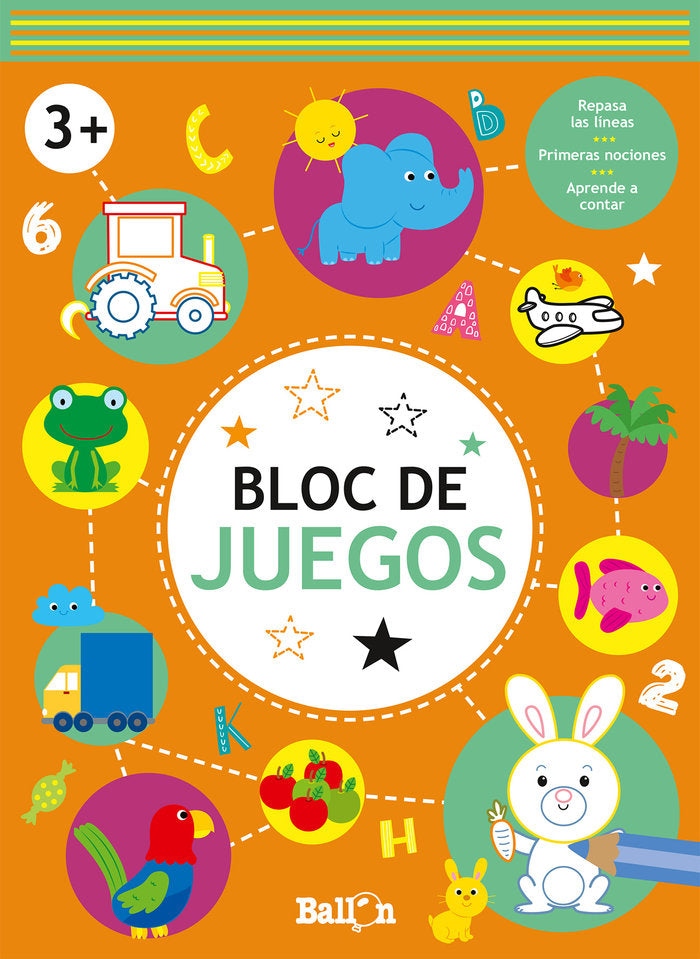 BLOC DE JUEGOS 3 NARANJA, de AA.VV. | portada del libro