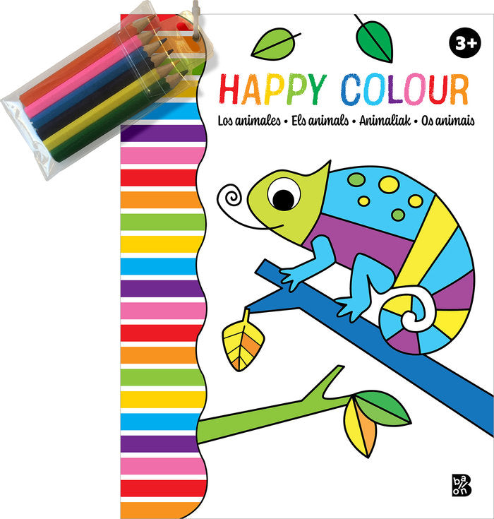 HAPPY COLOUR LOS ANIMALES, de BALLON | portada del libro