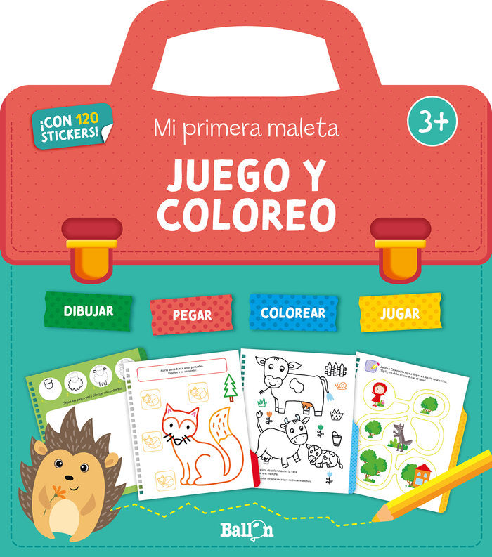MI PRIMERA MALETA DE ACTIVIDADES JUEGO COLOREO +3, de BALLON | portada del libro