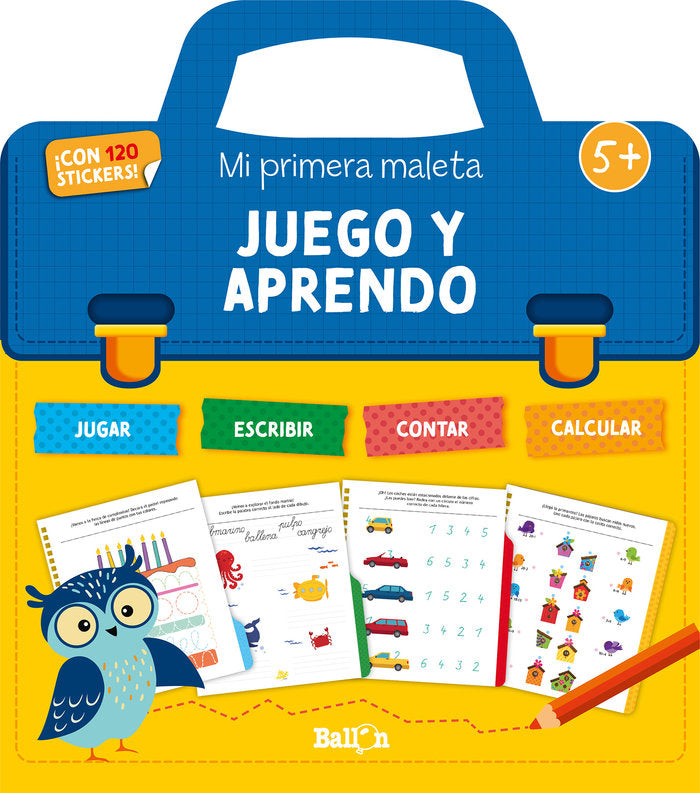 MI PRIMERA MALETA DE ACTIVIDADES JUEGO Y APRENDO +5, de BALLON | portada del libro