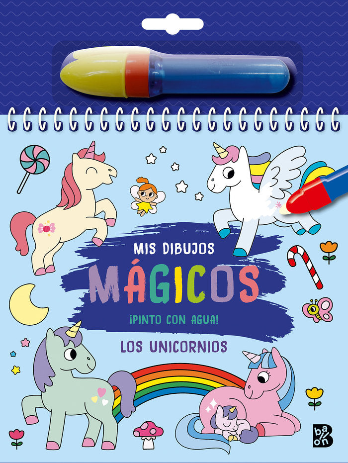 PINTO CON AGUA LOS UNICORNIOS, de BALLON | portada del libro