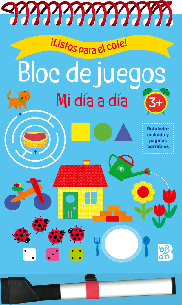 LISTOS PARA EL COLE BLOC DE JUEGOS MI DIA A DIA +3, de BALLON | portada del libro