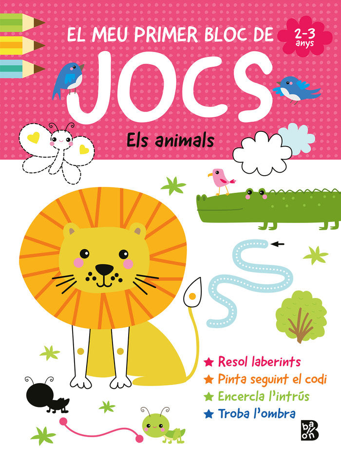 EL MEU PRIMER BLOC DE JOCS ANIMALS, de BALLON | portada del libro