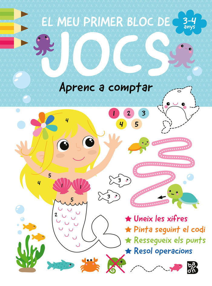 EL MEU PRIMER BLOC DE JOCS APRENC A COMPTAR, de BALLON | portada del libro