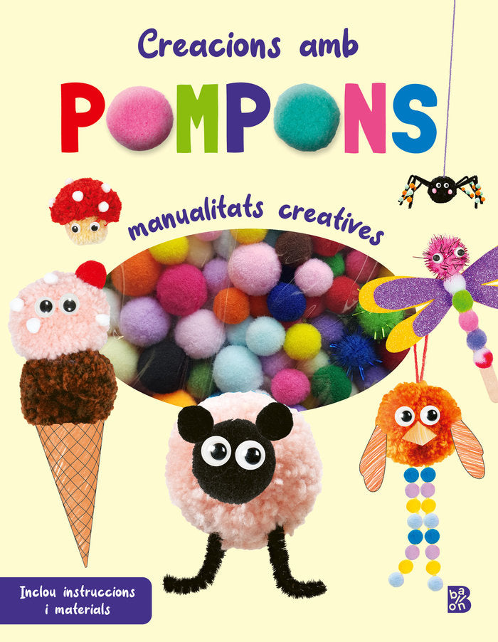 CREACIONS AMB POMPONS, de BALLON | portada del libro