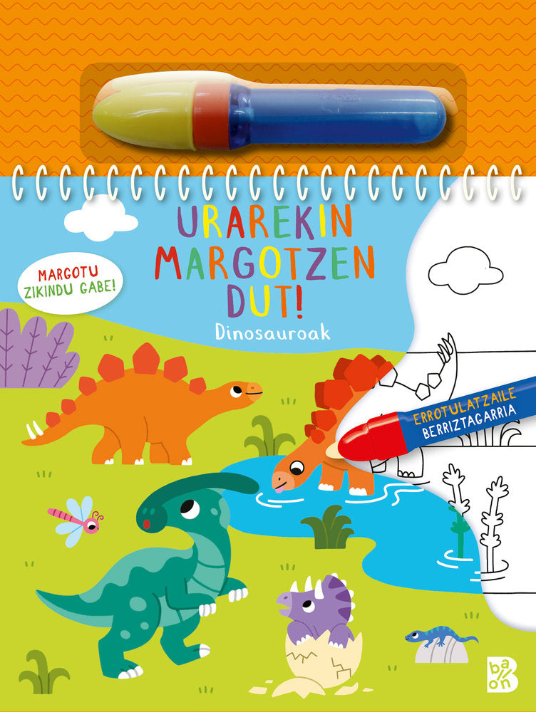 URAREKIN MARGOTZEN DUT! DINOSAUROAK, de BALLON | portada del libro
