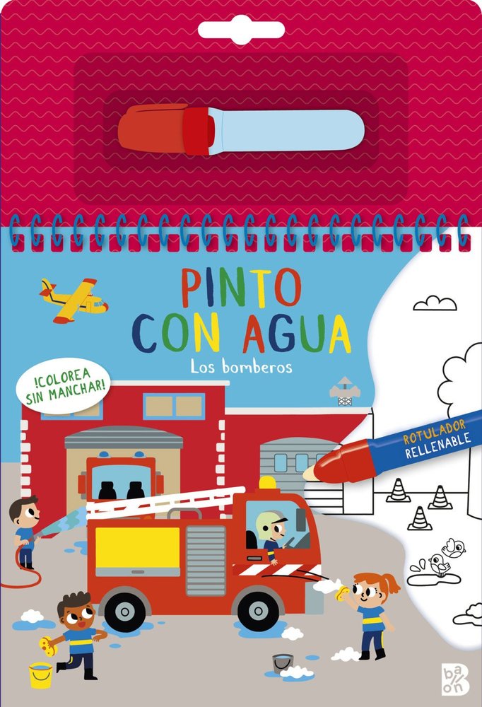 PINTO CON AGUA - LOS BOMBEROS, de BALLON | portada del libro
