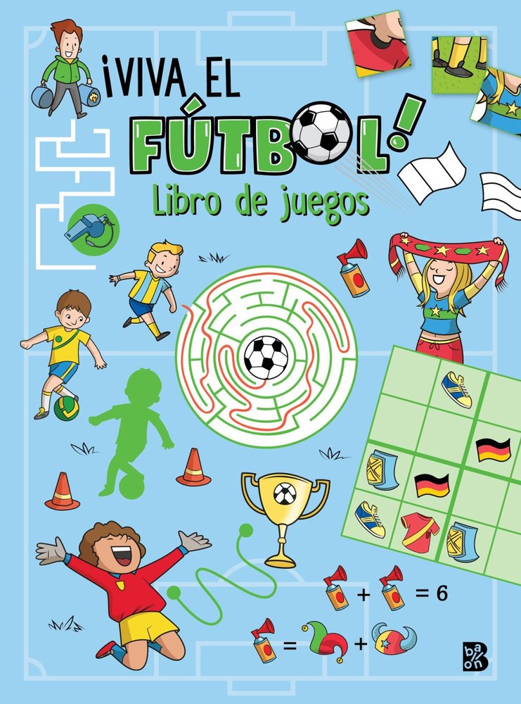VIVA EL FUTBOL-LIBRO DE JUEGOS, de BALLON | portada del libro