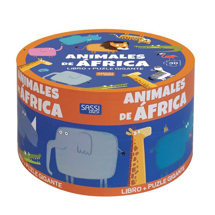 Animales de Africa (caja redonda) | portada del libro