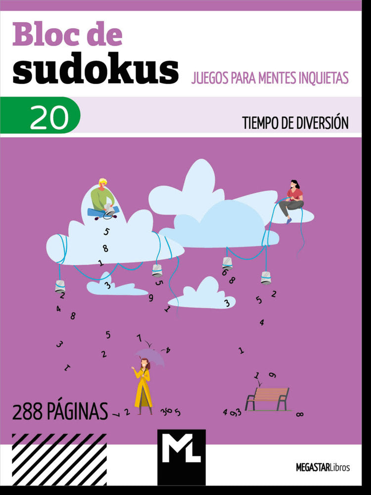 BLOC DE SUDOKUS 20, de AA.VV. | portada del libro