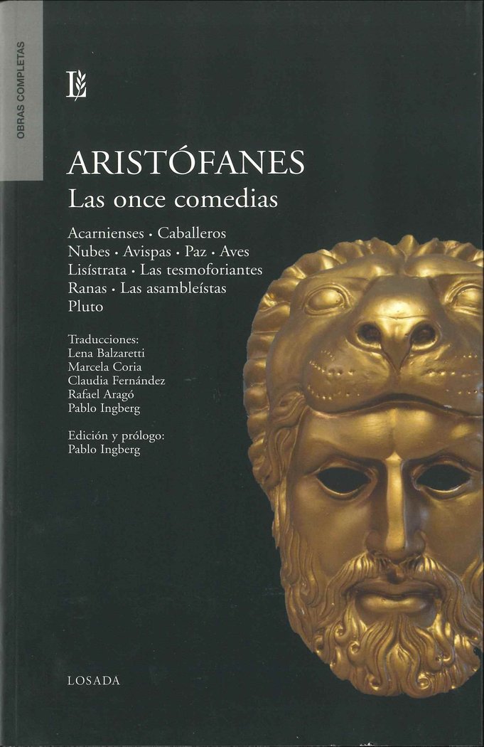 ONCE COMEDIAS, LAS, de Aristófanes, Aristófanes | portada del libro