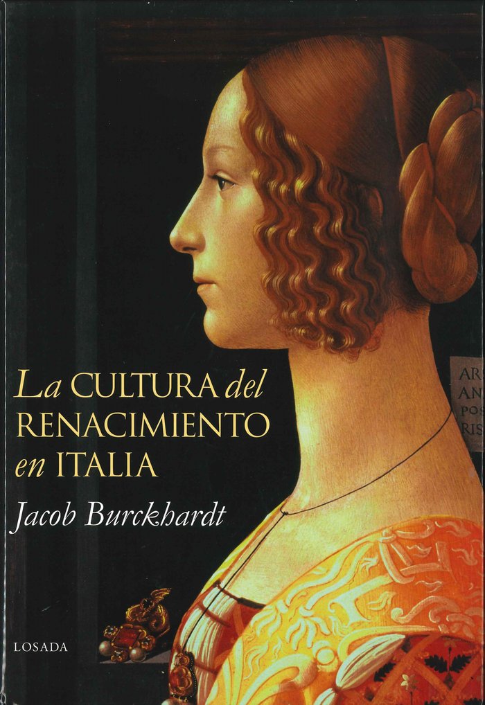 CULTURA DEL RENACIMIENTO EN ITAL, de Burckhardt, Jacob | portada del libro