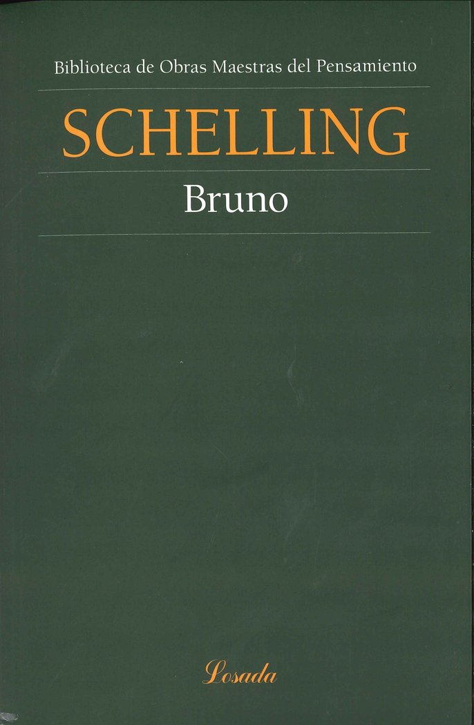Bruno, de Schelling, Friedrich | portada del libro