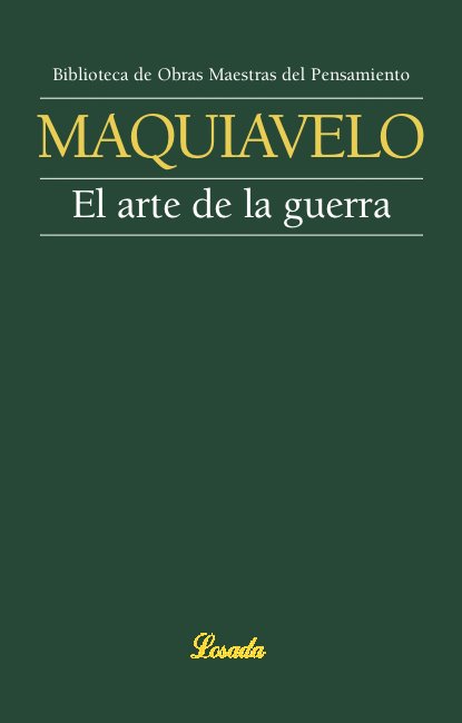 ARTE DE LA GUERRA,EL, de Maquiavelo, Nicolás | portada del libro