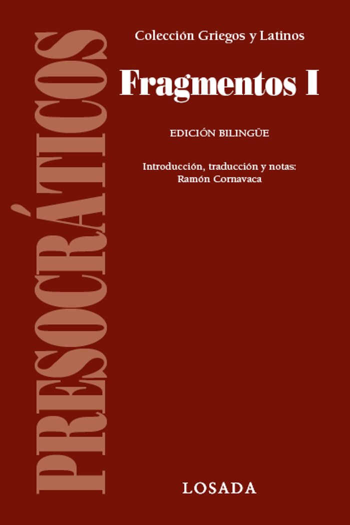 FRAGMENTOS I, de Presocráticos, Presocráticos | portada del libro