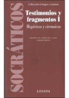 SOCRATICOS, TESTIMONIOS Y FRAGMENTOS, VOL.I, de Varios autores | portada del libro