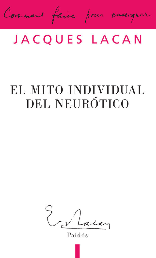 El mito individual del neurótico, de Lacan | portada del libro