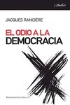 EL ODIO A LA DEMOCRACIA, de RANCI RE,JACQUES | portada del libro