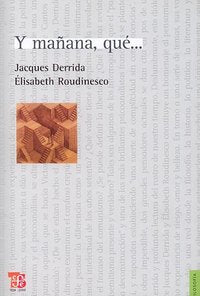 Y MAÑANA QUE, de DERRIDA | portada del libro