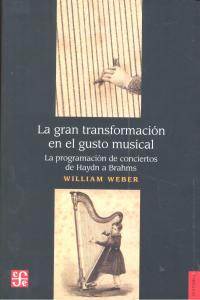 GRAN TRANSFORMACION EN EL GUSTO MUSICAL,LA, de WEBER | portada del libro