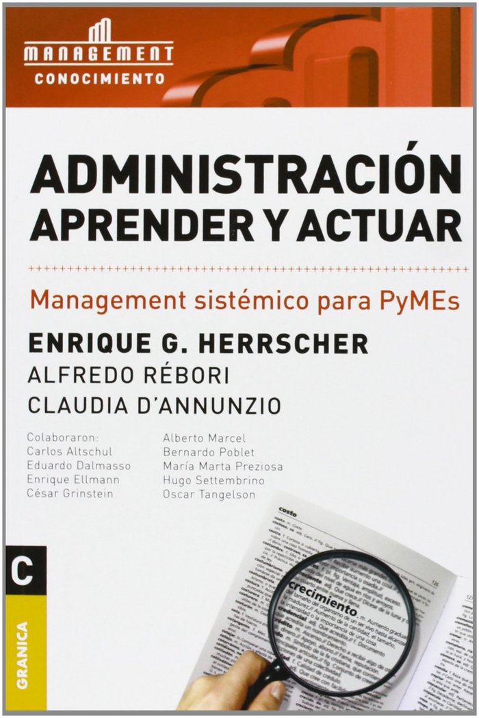 Administración. Aprender y actuar, de HERRSCHER, ENRIQUE G. | portada del libro
