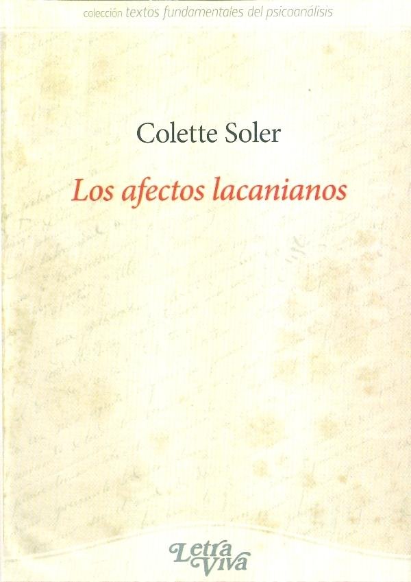 AFECTOS LACANIANOS, de COLETTE SOLER | portada del libro
