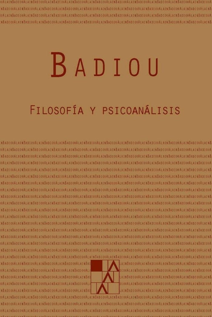FILOSOFIA Y PSICOANALISIS, de BADIOU,ALAIN | portada del libro