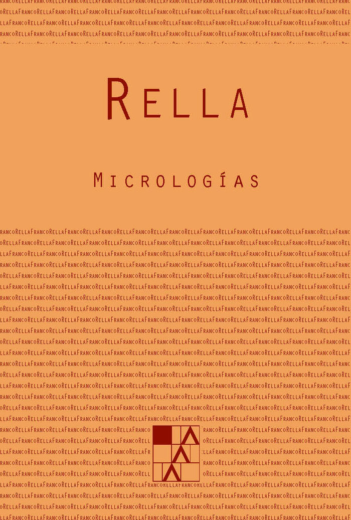 MICROLOGíAS, de RELLA, FRANCO | portada del libro