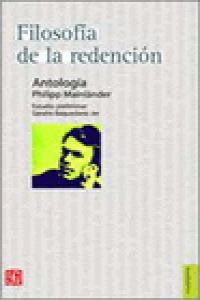 FILOSOFIA DE LA REDENCION, de MAINLANDER, PHILIP | portada del libro